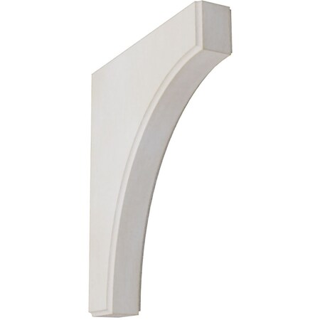 Ekena Millwork 1 3/4"W x 10"D x 12"H Clarksville Wood Vintage Decor Bracket, Chalk Dust White BKTWD02X10X12CVWH